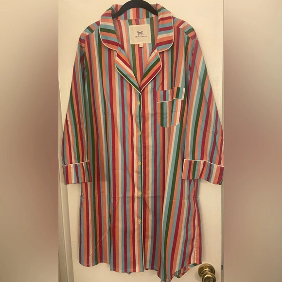 NWT Printfresh Striped Sleep Shirt Multicolor Size Medium
